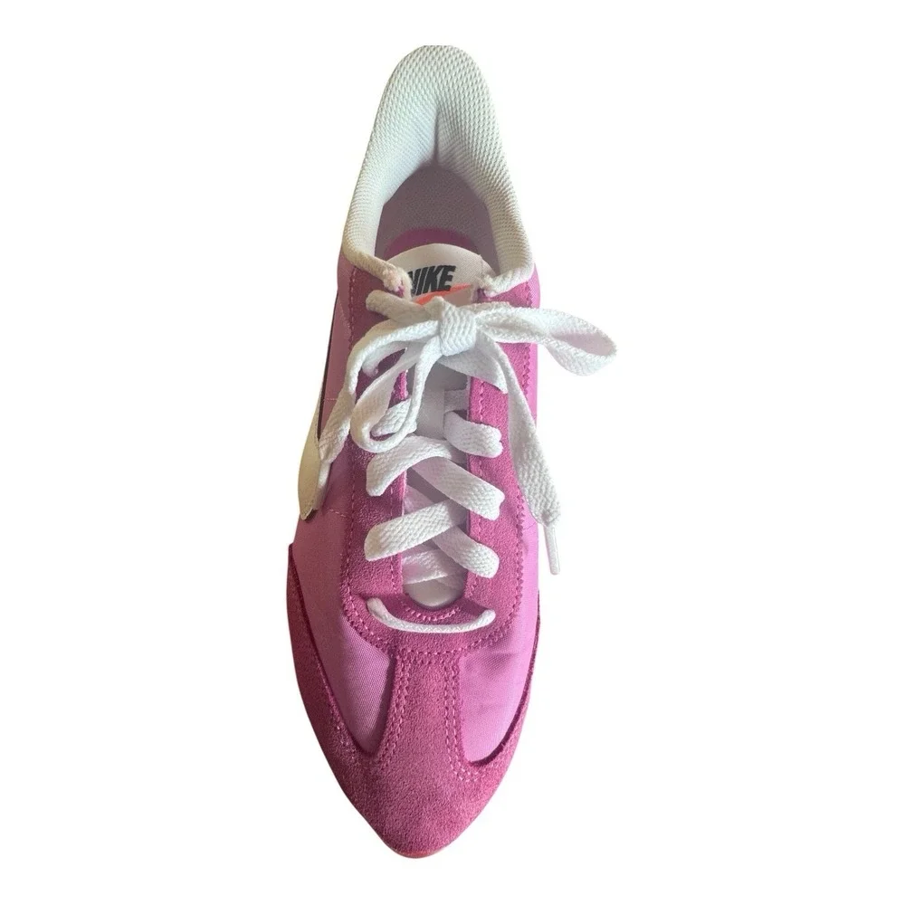 Nike Retro Playful Pink Gum Sneakers Woman's Size 9 Running Casual White Swoosh - Picture 4 of 9